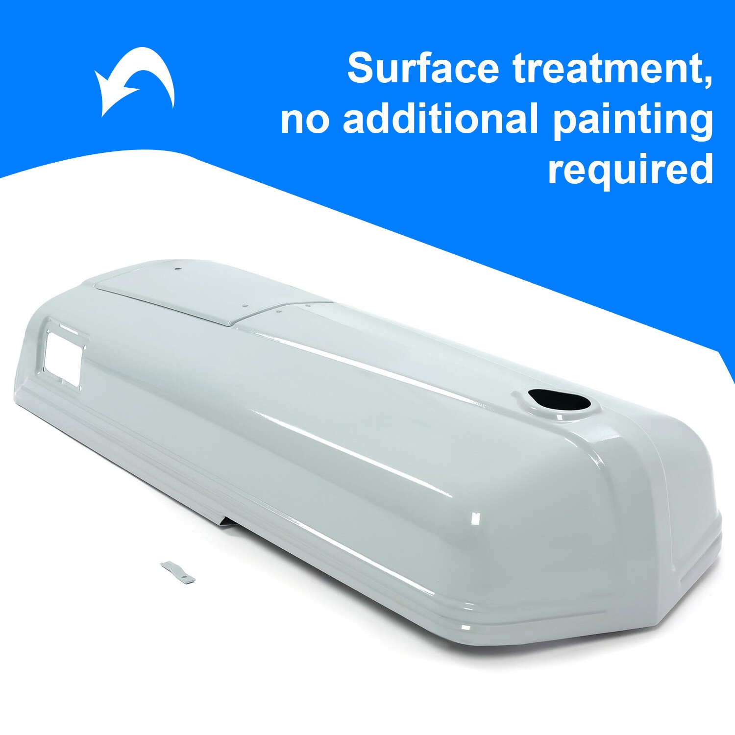 Tractor Hood w/ Battery Door Gray For Ford 2N 9N 8N Replace For 8N16612 9N16938C