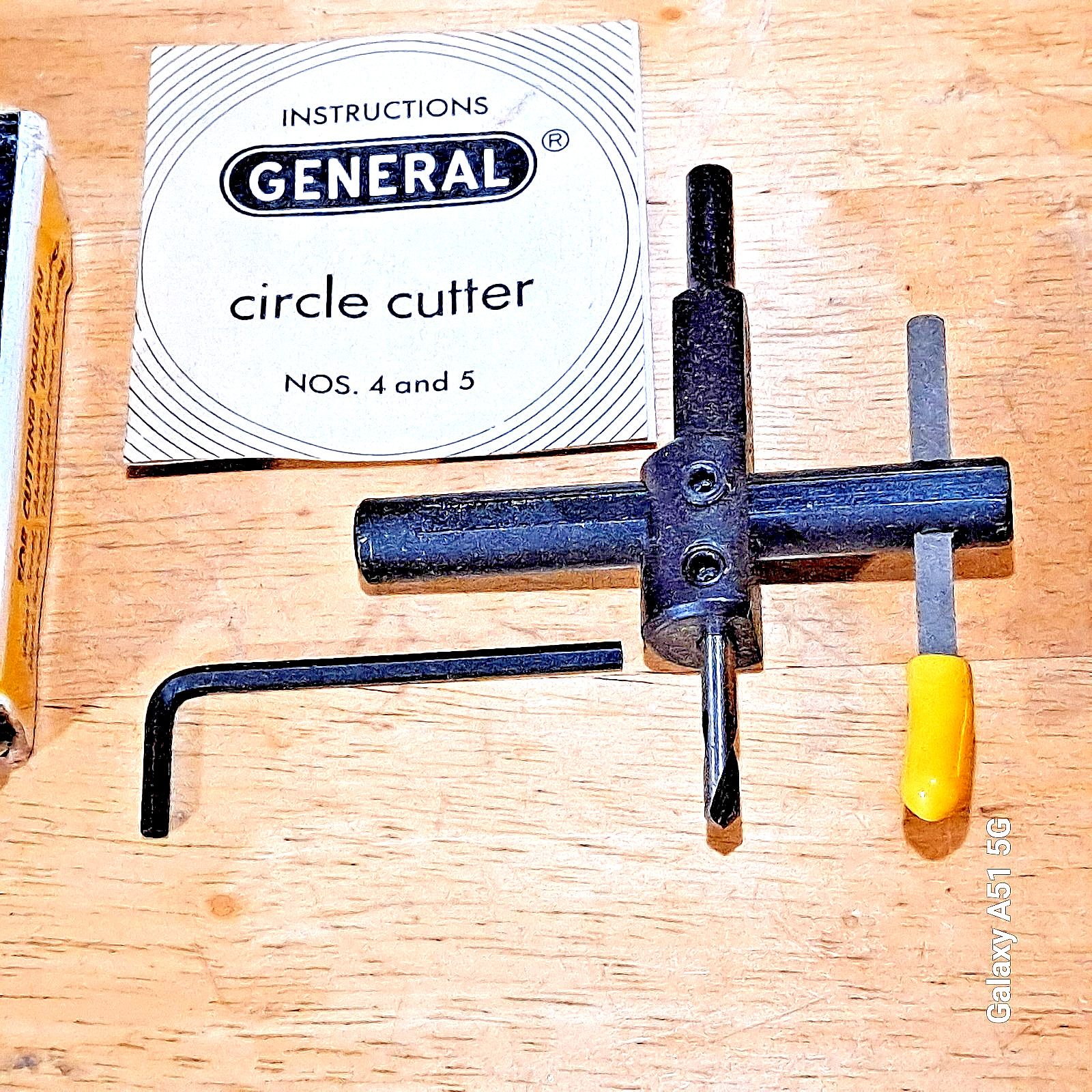 Vintage General Tools No. 4 Pawood Circle Cutter Combination Shank 7/8″- 4″ NEW
