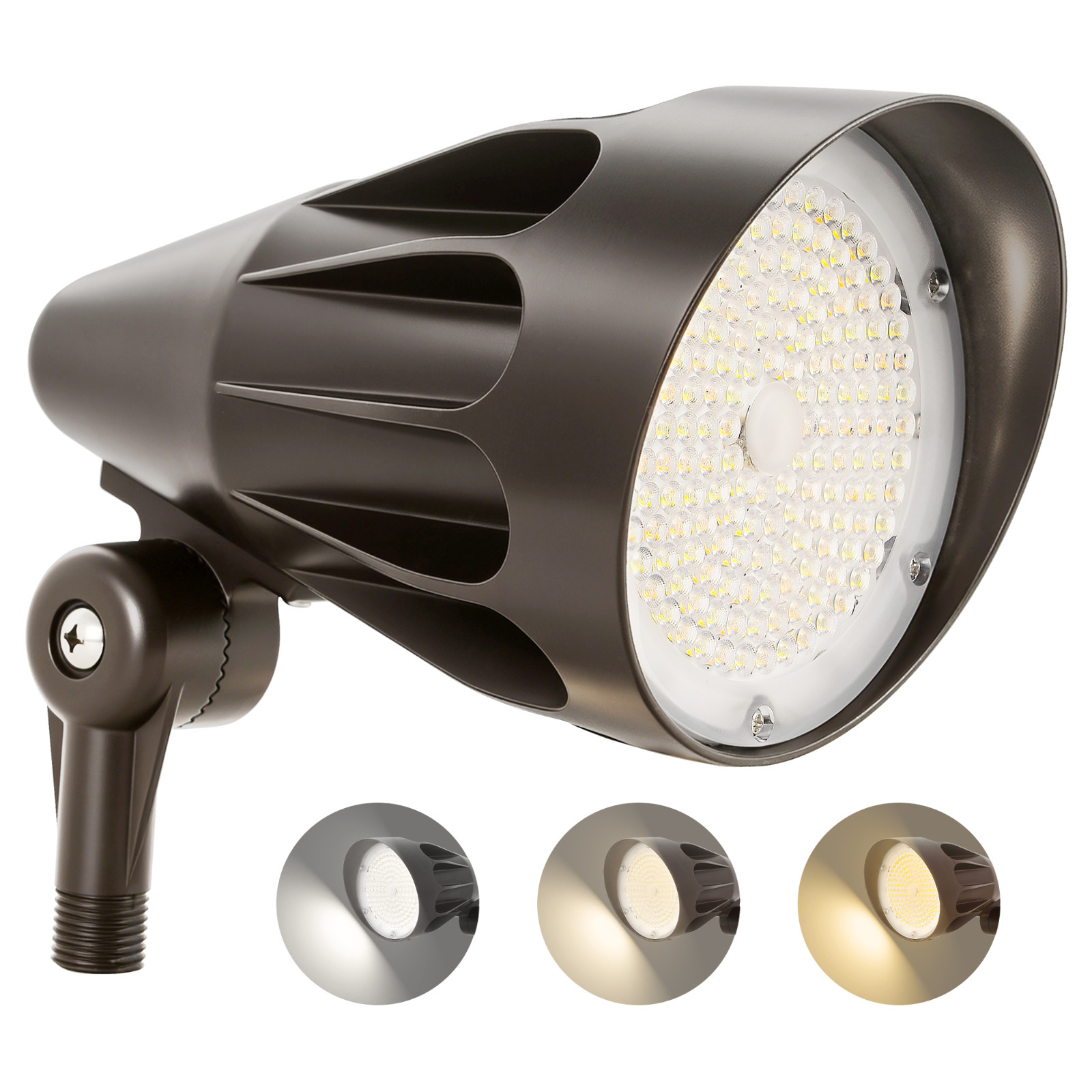 LED Bullet Spot Flood Light 30W/40W/50W Selectable, 3000K/4000K/5000K