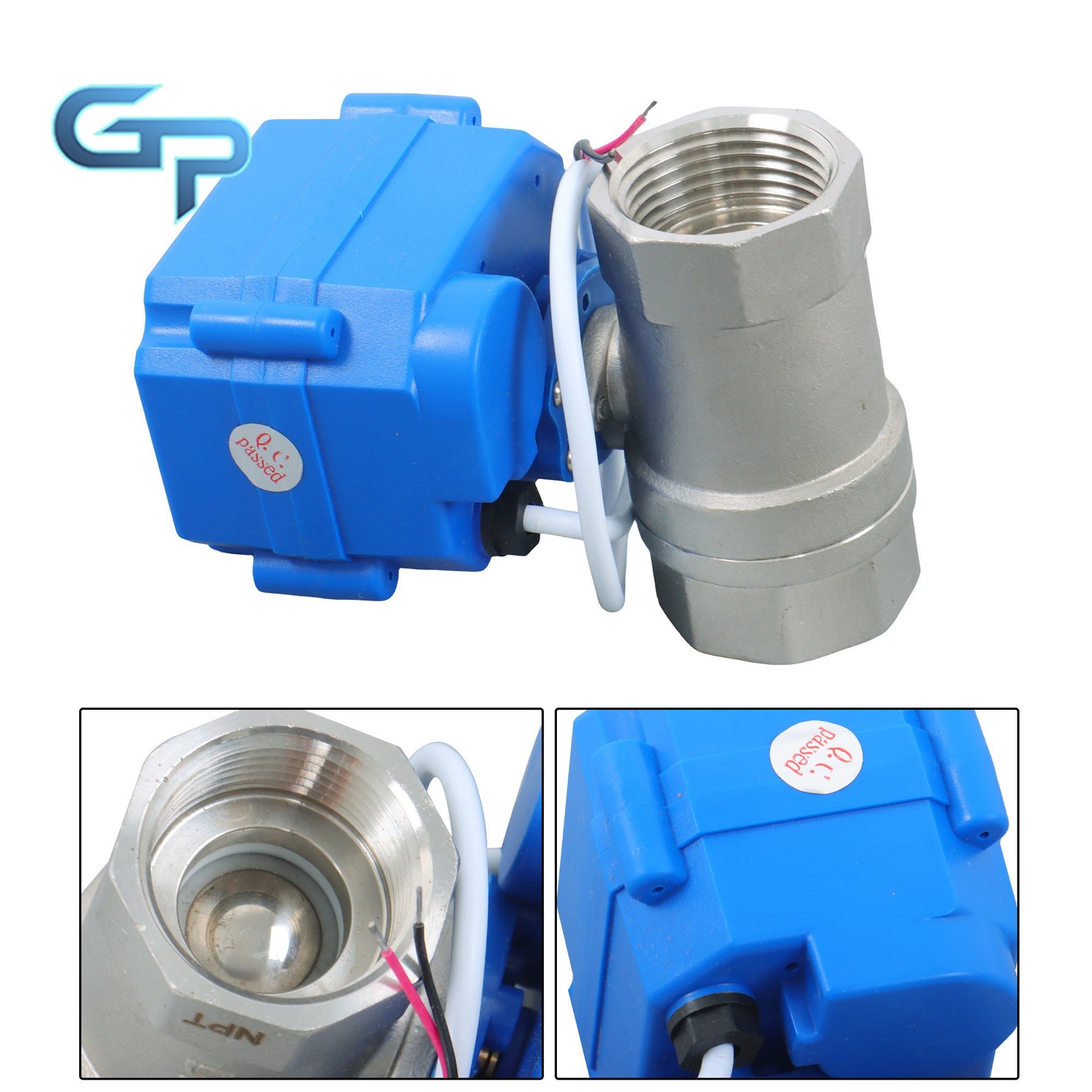 Auto Return Motorized Ball Valve 3/4″ Full Port 9-24V AC/DC