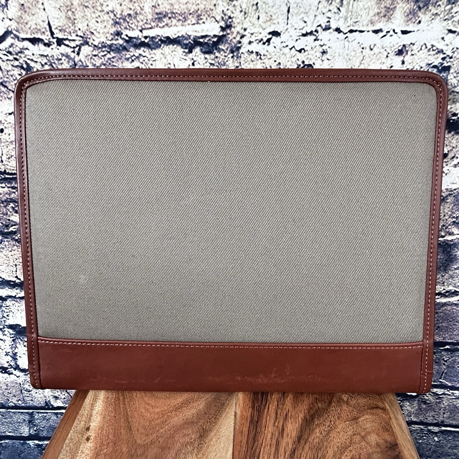 Cutter & Buck Leather And Canvas Pad folio Notepad Notebook