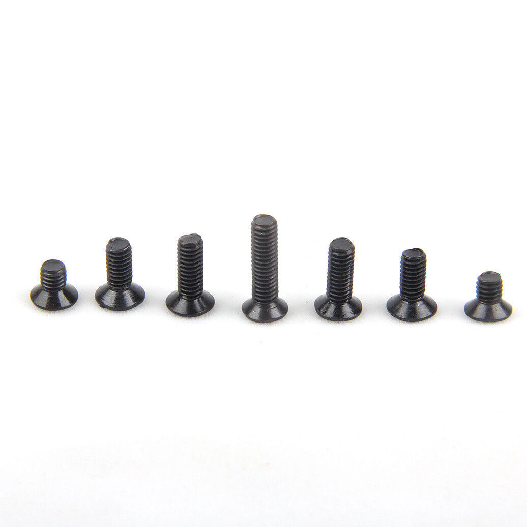 M2 M2.5 M3 M4 M5 M6 Black Steel Phillips Countersunk Head Machine Screws Bolts