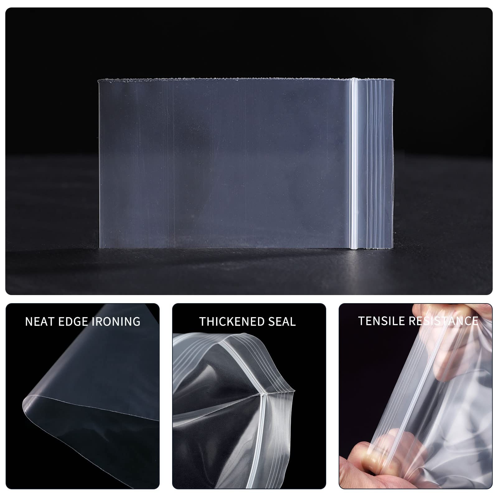 Mini Plastic Bags, 400pcs 2″ x 2″ Transparent Reusable Zipper Storage Bags fo…