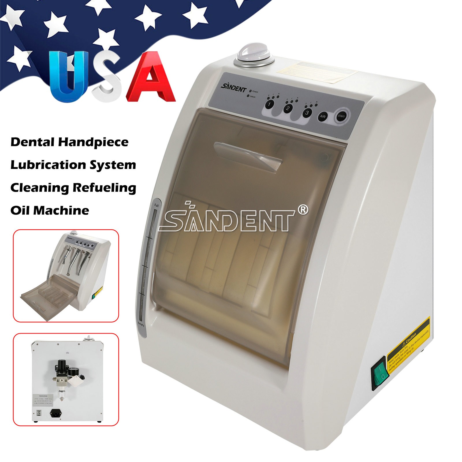 Dental Automatic Handpiece Maintenance Lubrication System Oiling Cleaner Machine