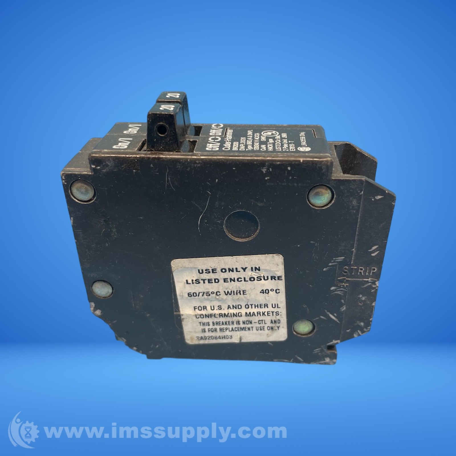 Cutler Hammer BR2020 Tandem Circuit Breaker FNIP