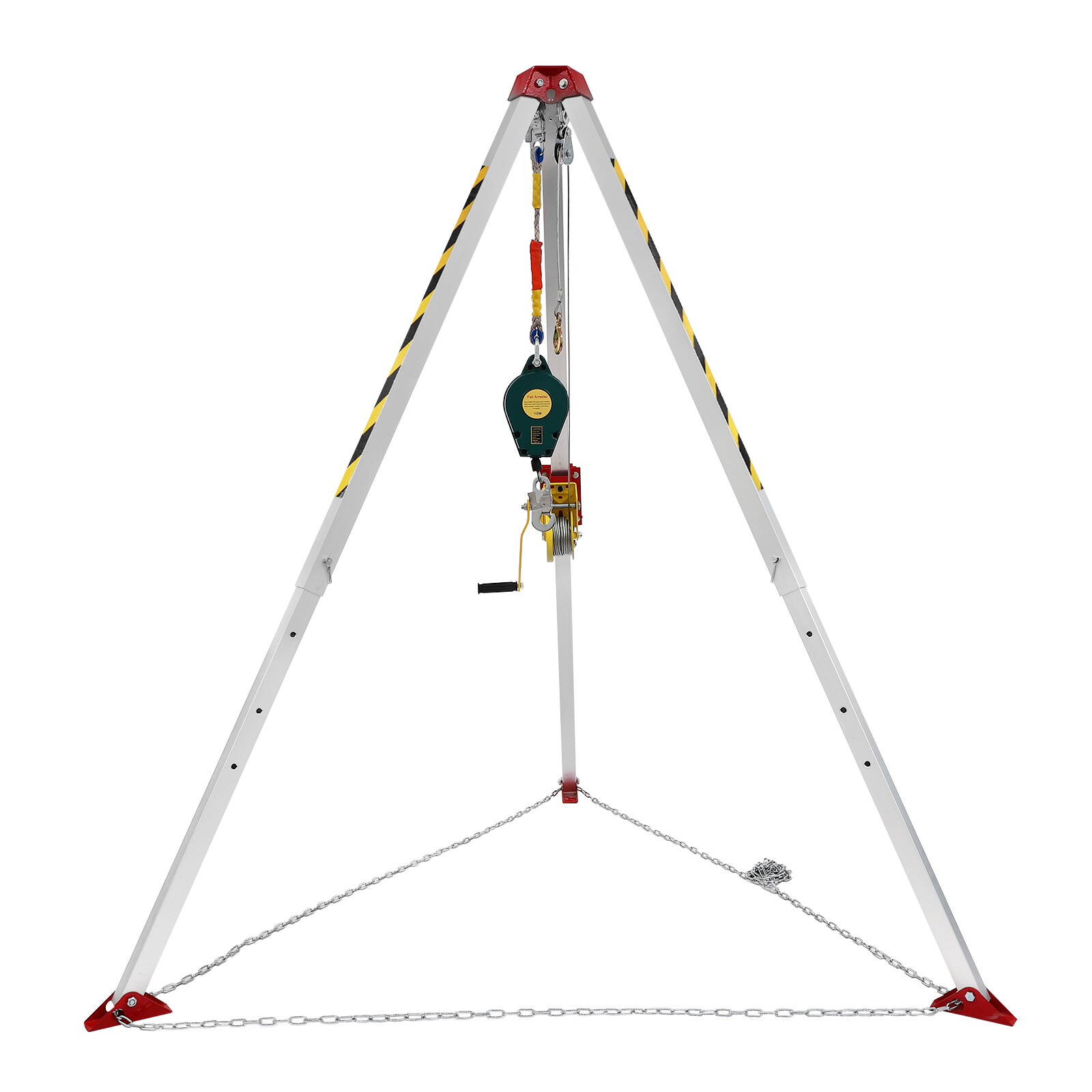 Confined Space Tripod Kit 1200lbs Portable Rescue Tripod 5-6.5ft Adjustable Legs