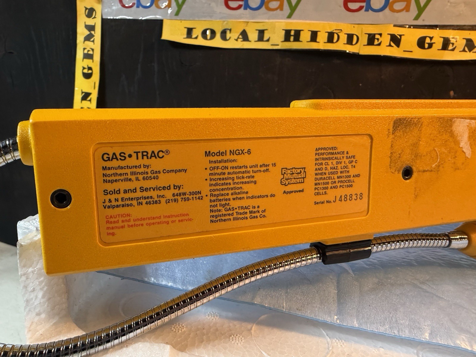GAS TRAC NGX-6 COMBUSTIBLE GAS DETECTOR