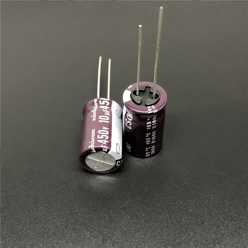 10/100pcs 10uF 450V Nichicon CS 12.5x20mm 450V10uF High ripple current Capacitor