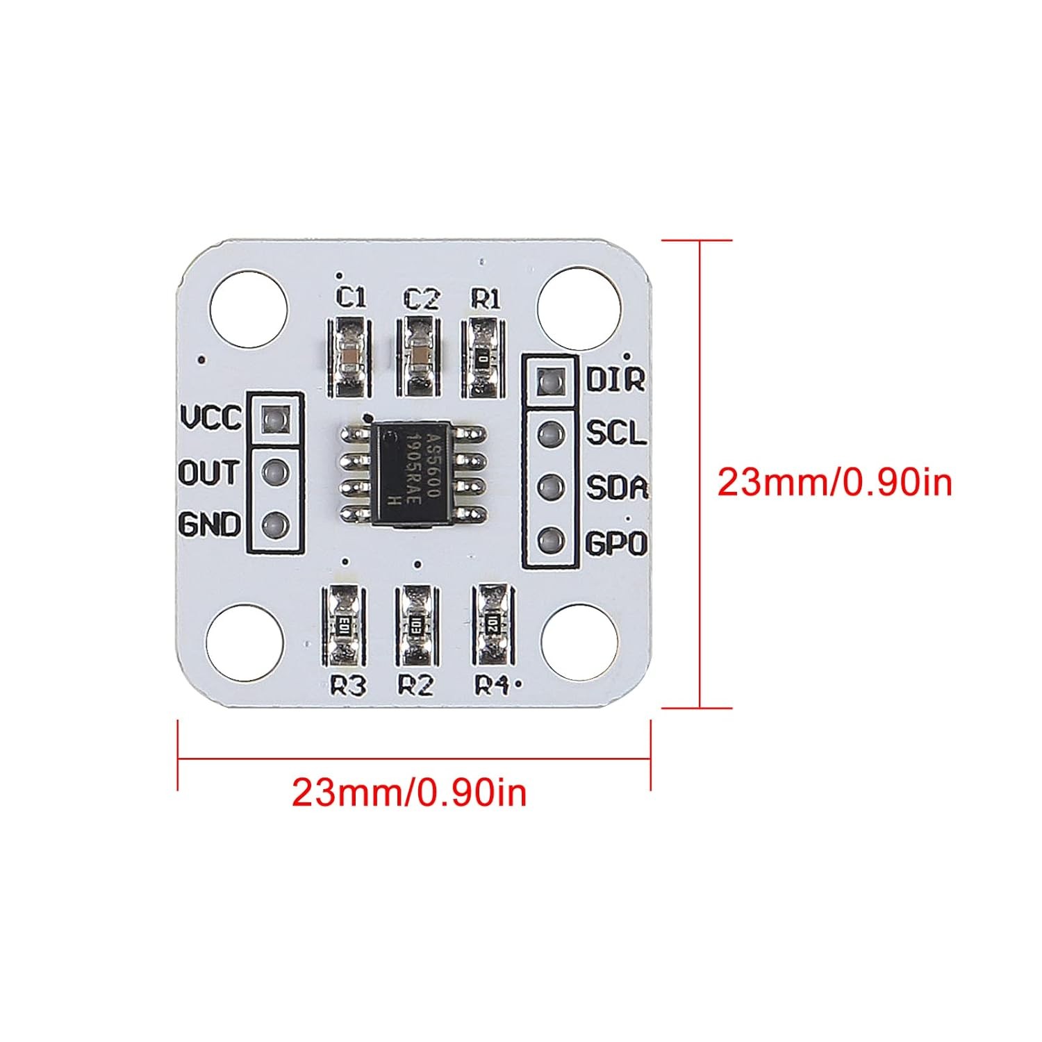 4PCS AS5600 12bit Magnetic Encoder Sensor Module High Precision Angle