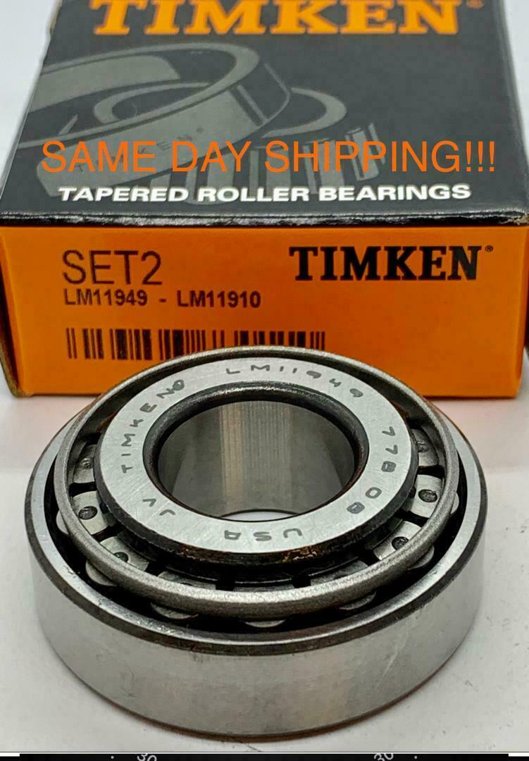 Timken USA Set2, Set 2 ( LM11949 & LM11910) A2 Cup & Cone SAME DAY SHIPPING.!!