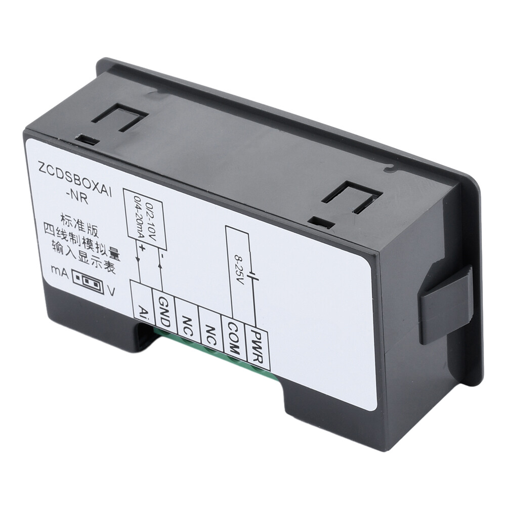 0-10V 0-20mA 2-10V 4-20mA 4-Wire Analog Input (Reception) Display Meter DC 8~25V