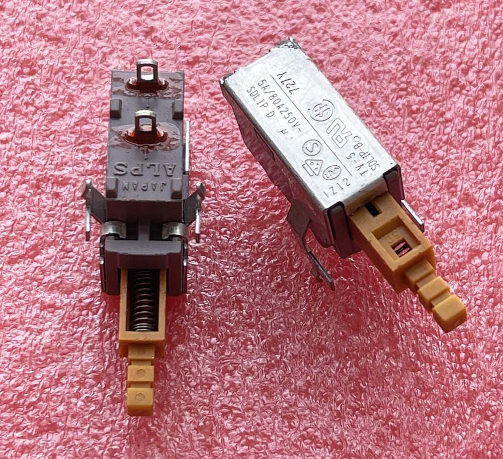2pcs SDL1P ALPS 5A/80A 250VAC TV-5 On-Off Panel Mount Power Switch