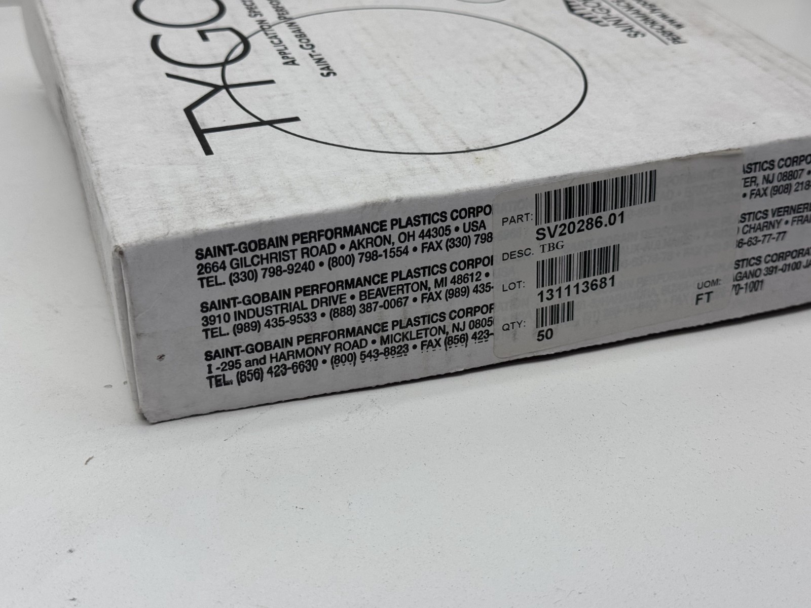 (50ft) Tygon ABW00003 Saint-Gobain 3350 Silicone Tube Tubing 1/16″ ID, 3/16″ OD