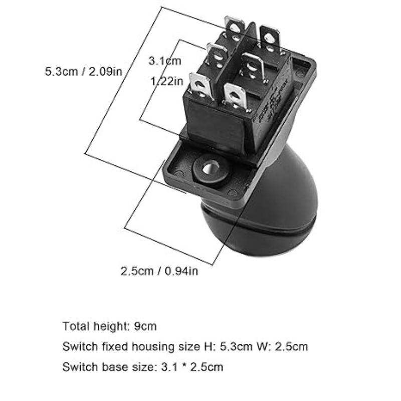 2Pcs Forward Reverse Switch, Automatic Reset Joystick Toy Bumper Car Replacement