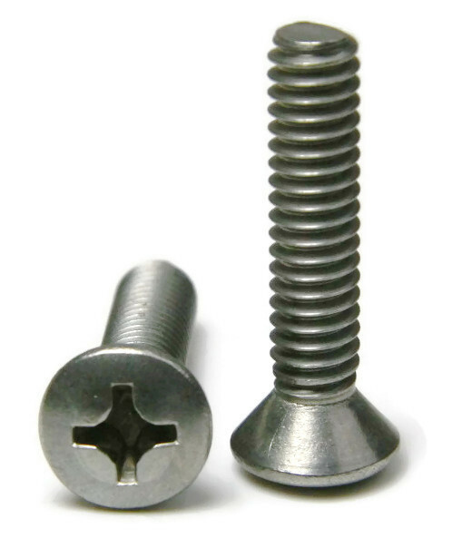 #10-32 | 18-8 Stainless Steel Phillips Oval Head Machine Screws – Select Size