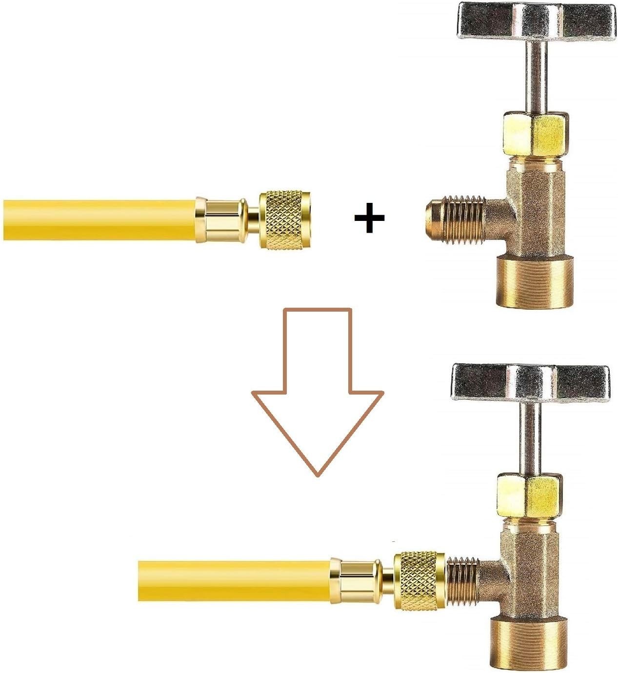 R134A Can Tap Valve (Piercing Style) Refrigerant Dispens Color: Piercing Style