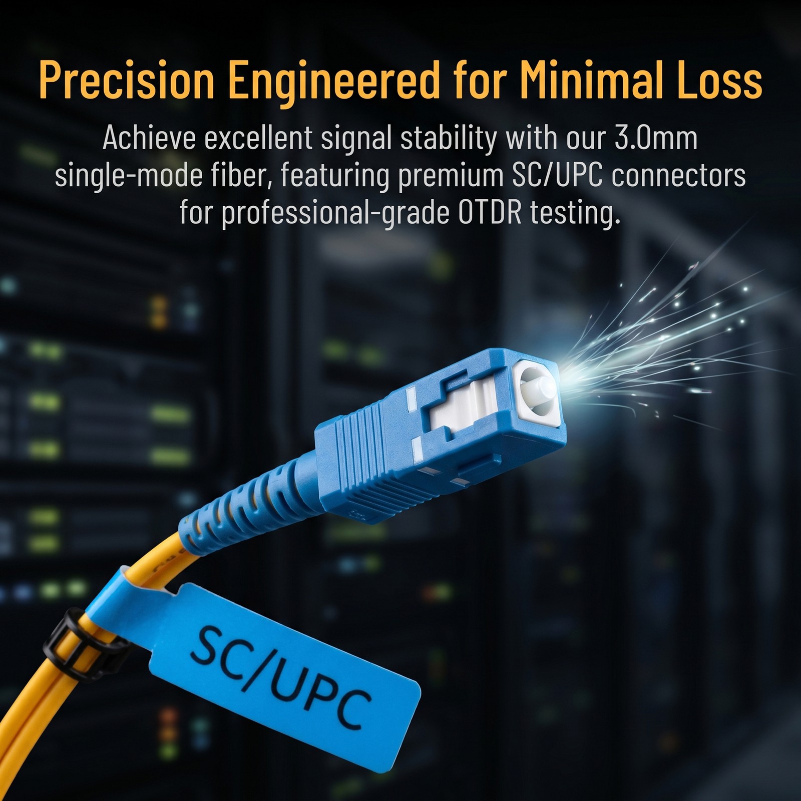 1000m OTDR Launch Cable Box Single Mode SC/APC-LC/UPC Dead Zone Eliminator