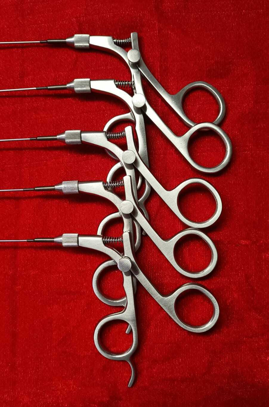5pc-Laparoscopic Hysteroscopy Semi Rigid Scissor 5FR 40cm Surgical Instruments