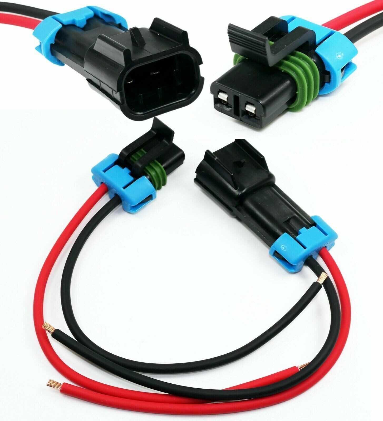 Delphi Metri-Pack 2-Pin 280 Series Male & Female Connector Multi-Purpose Pigtail