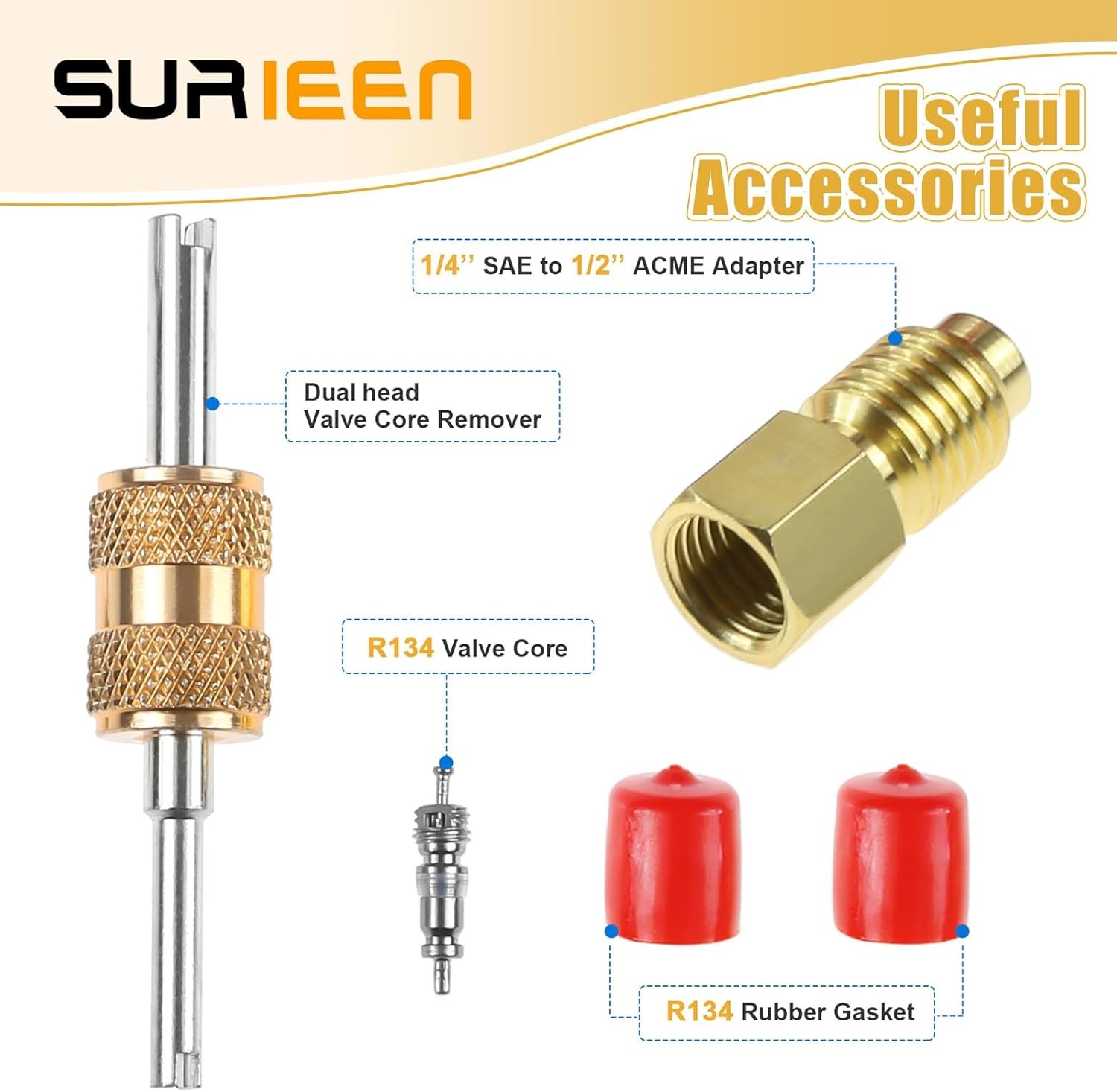 R134A Can Tap, R134A Self-Sealing and Puncture Style Refrigerant Can Tap Valves