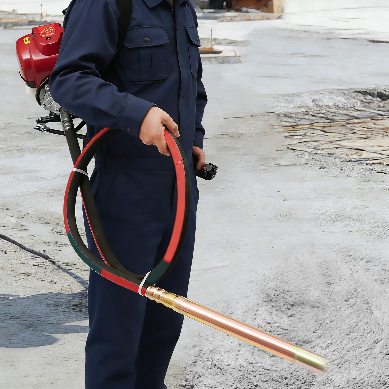 38.7CC Concrete Vibrating Machine 4 Stroke Air-Cooled Gasoline Vibrator Gx35 USA