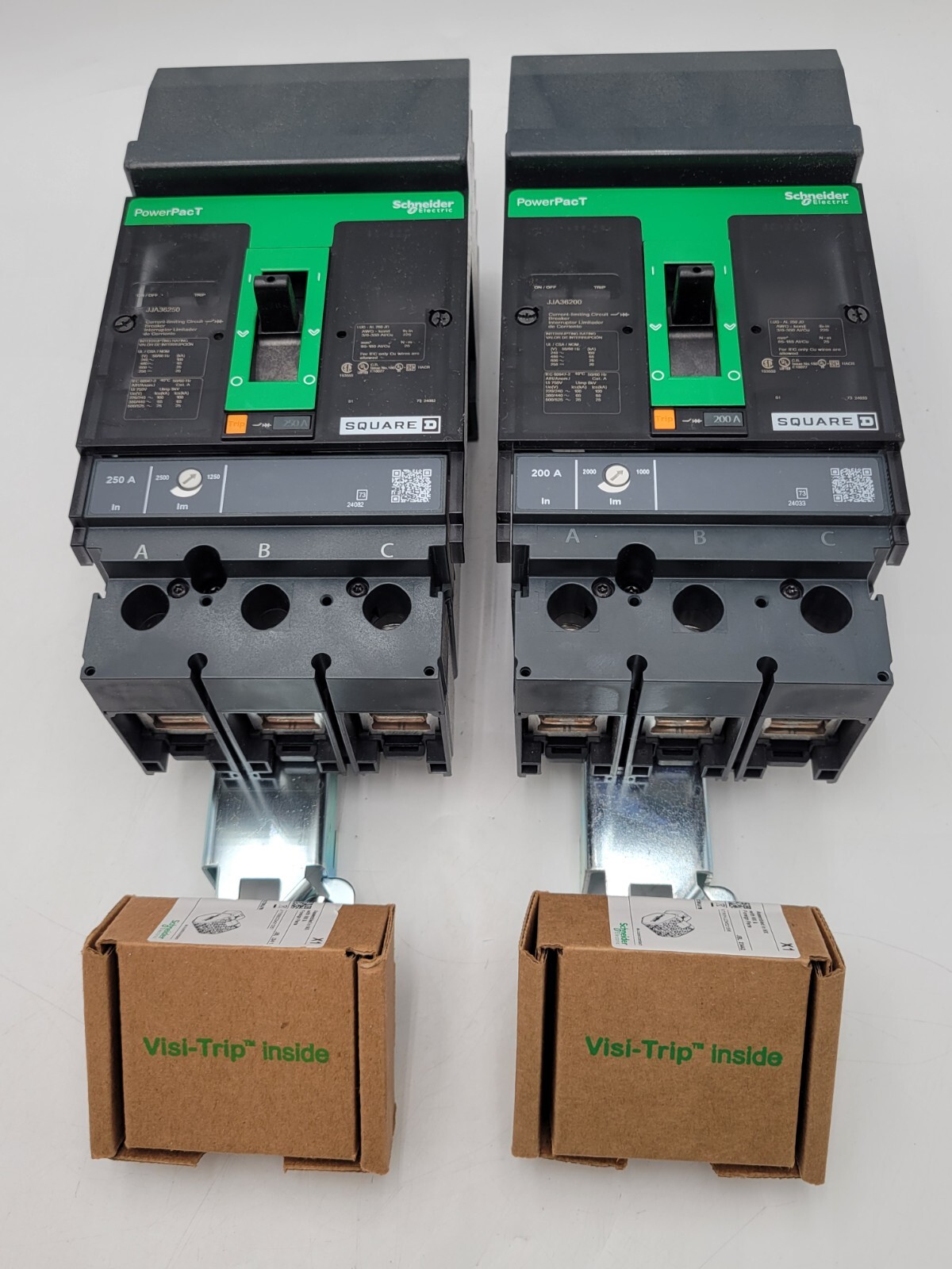 Square D JJA36200 PowerPact I-Line Circuit Breaker 200A 600VAC 3P 3PH Type JJA