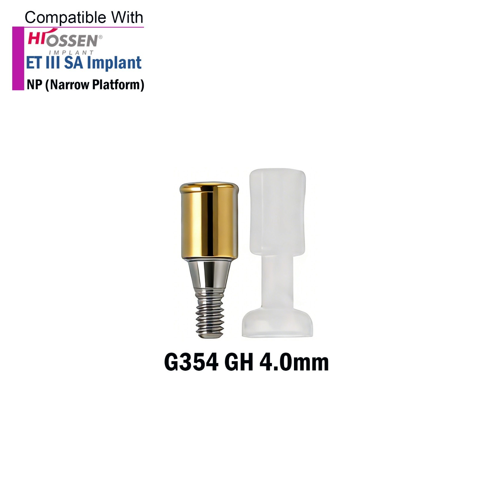 Dental Locator Abutment Anchor for HIOSSEN ET II/III SA Fixture M 3.5mm Platform