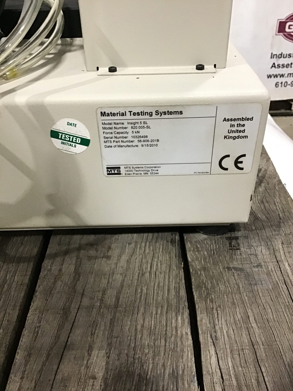 MTS 820.005-SL Insight 5 SL Electromechanical Material Testing System 5kN