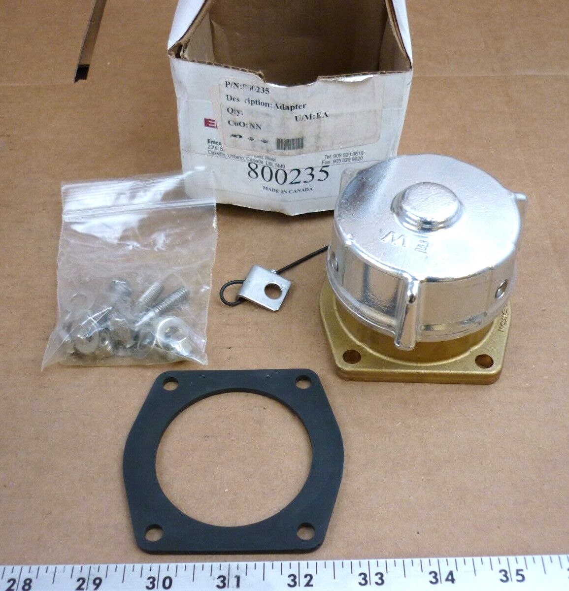 Emco Wheaton Adapter, Pipe: Fuel Fill System P/N 800235