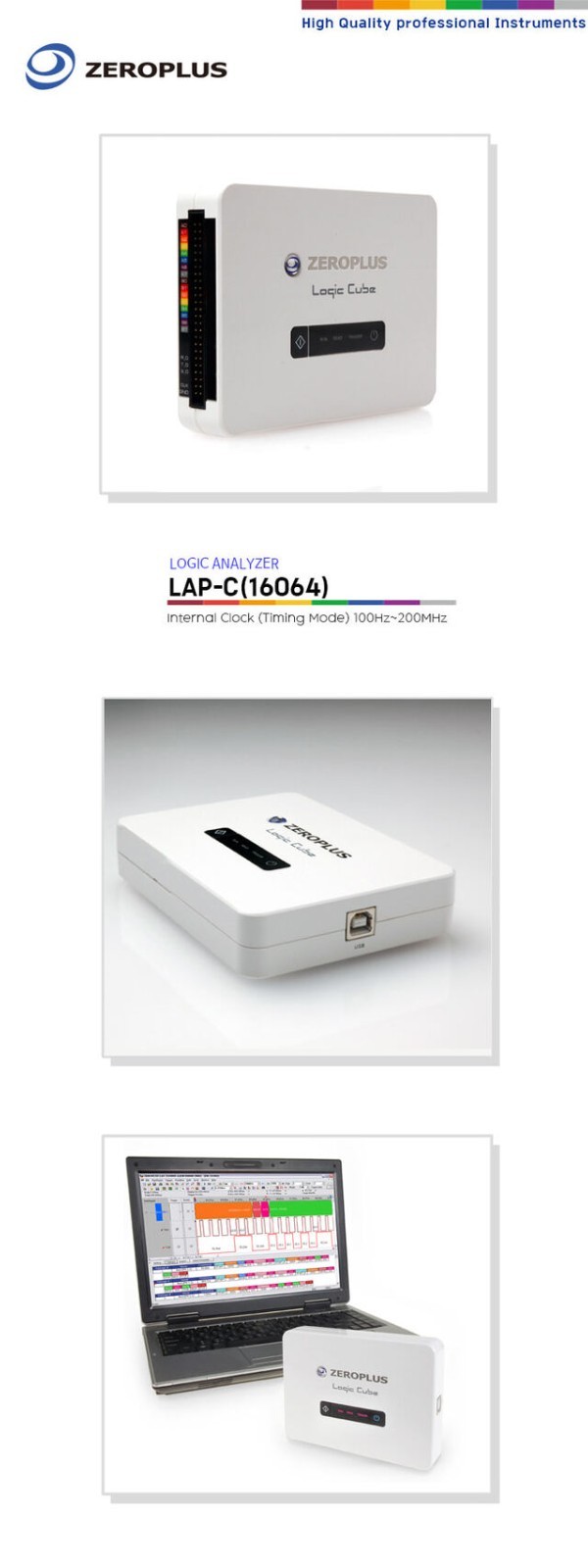 Zeroplus Logic Analyzer LAP-C 16064 with 136+ Free Protocols, High-Speed Digits