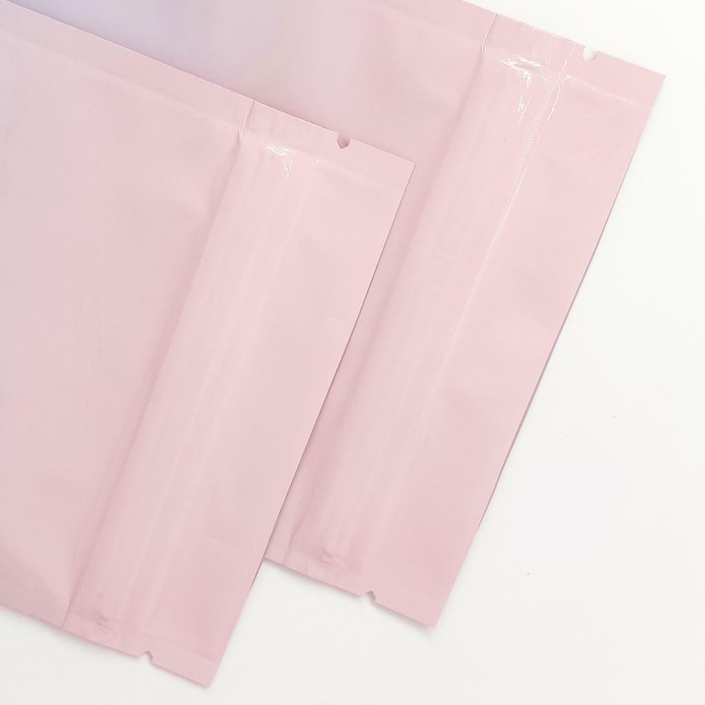 Portable Pink/Blue Ombre Cotton Candy Zip Seal Flat Foil Bags for Powder Mix