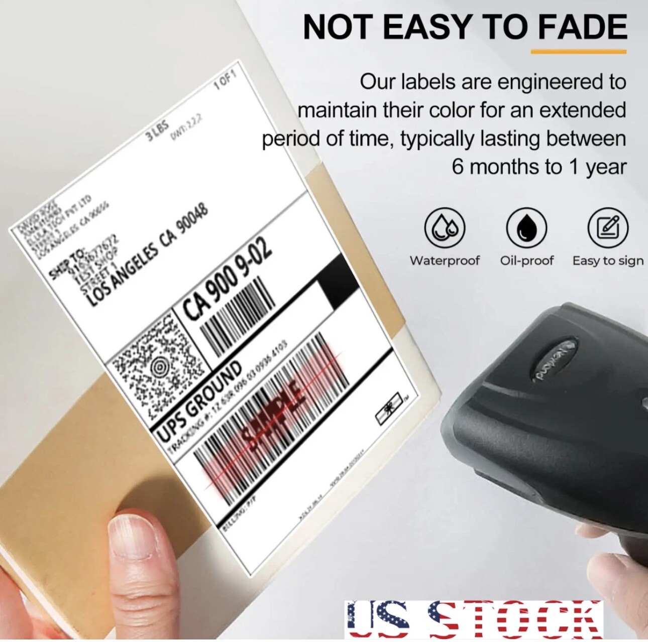 500Pack 500 4×6 Thermal Shipping Labels Foldable Any Prints Thermal LabelmPaper