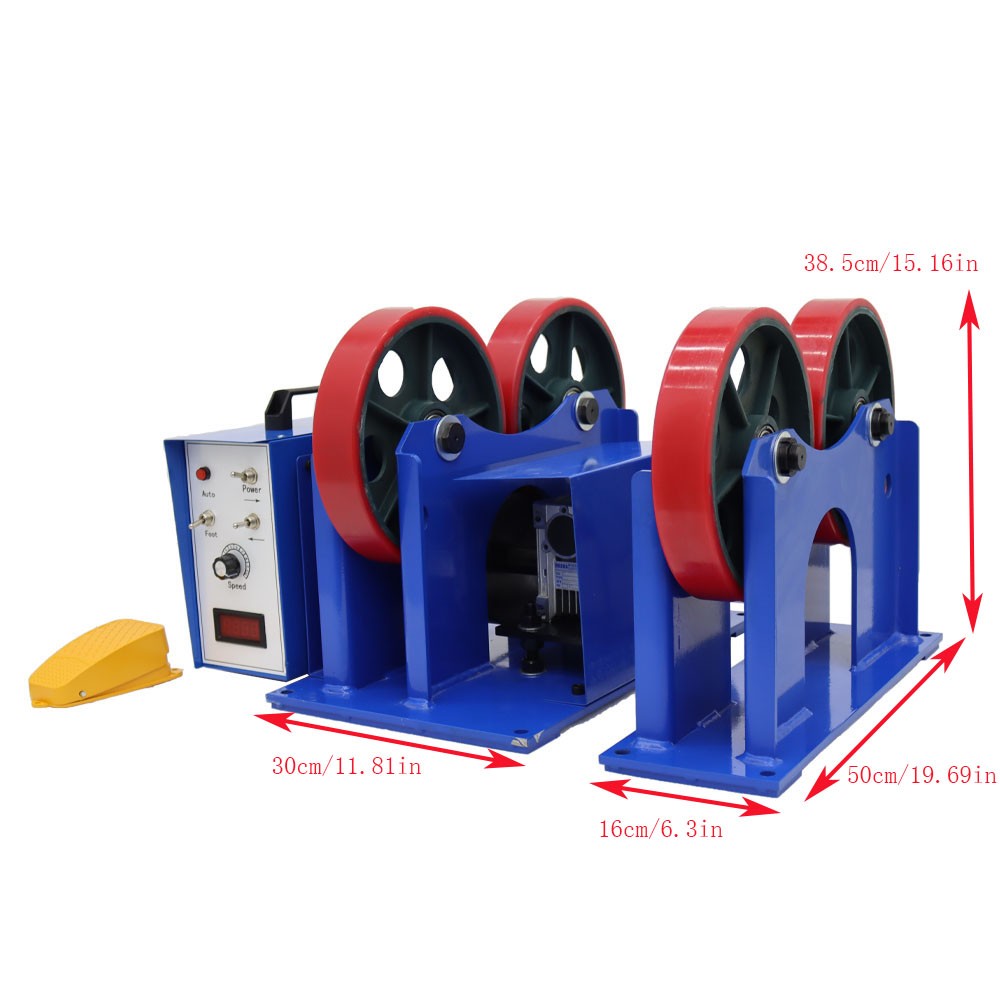 Welding Turning Roll Weld Positioner 2200LB Digital Display Welding Roller Rack