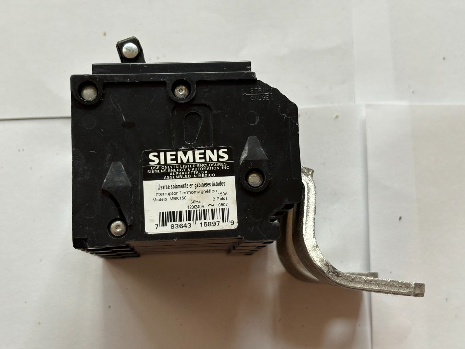 SIEMENS EQ9683 Circuit Breaker 4 Poles 150 Amp