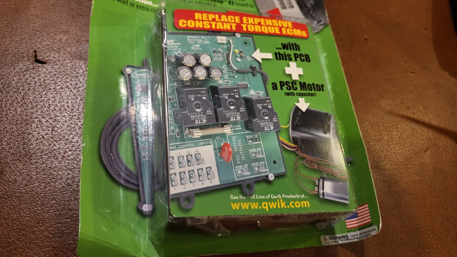 QT6100 NEW – QwikSwap X3 115/240 V Universal ECM Blower Motor Replacement Board
