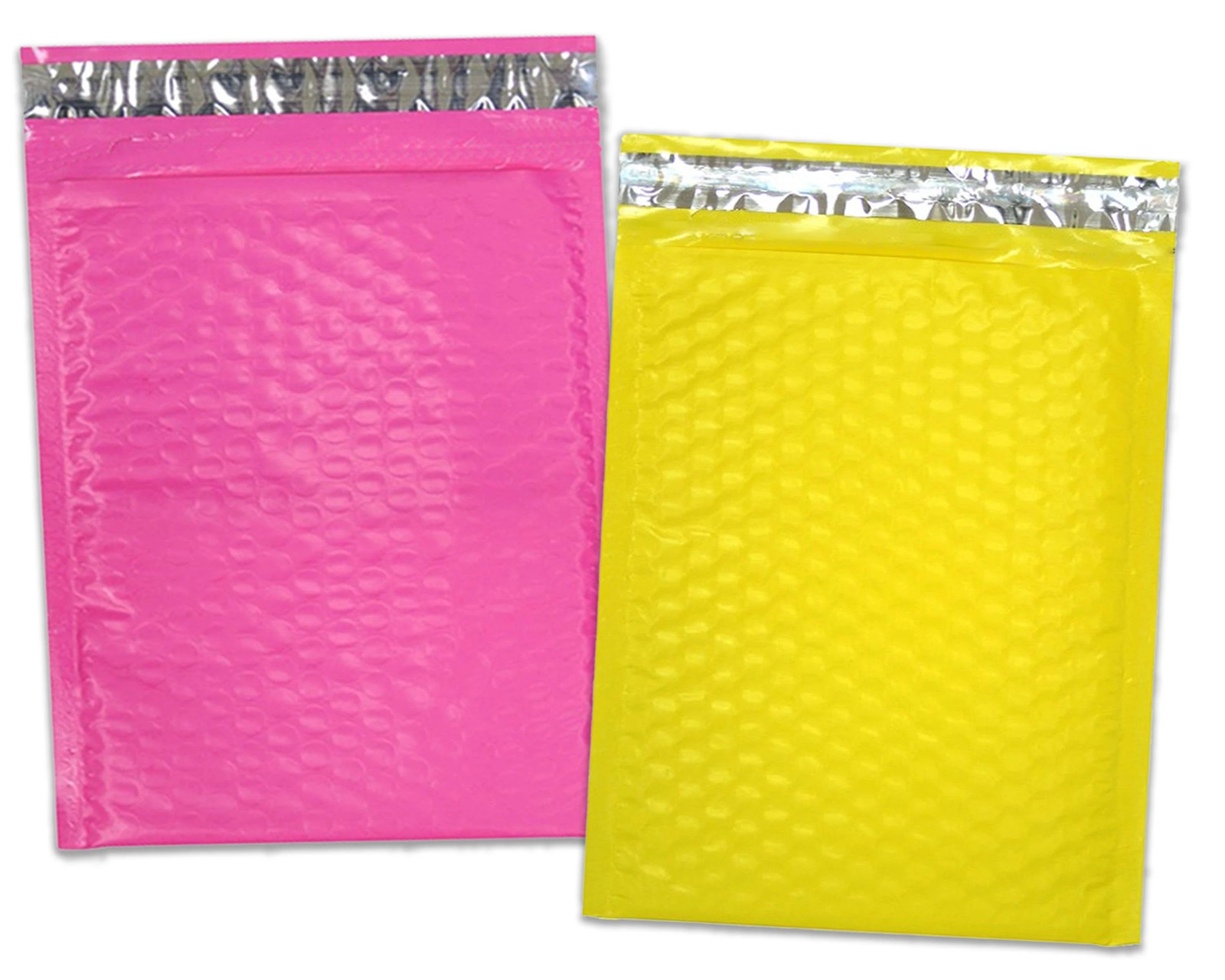 30 Pack 4×8, 6×10″, 8.5×12, 10×15 Hot Pink, Yellow, Purple Poly Bubble Mailers