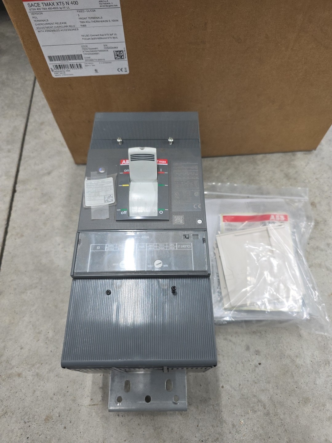 ABB Sace Tmax XT5N 400 Molded Case Circuit Breaker 400 Amp