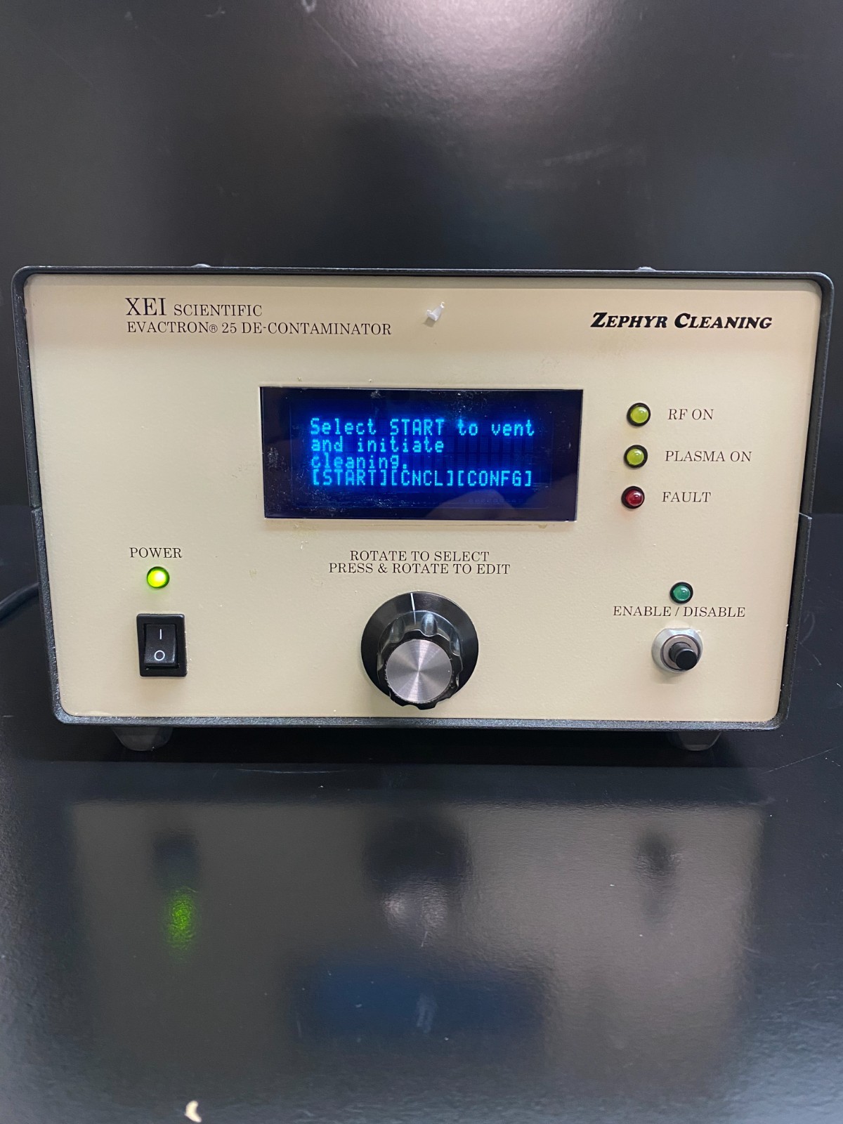 XEI Scientific EVACTRON 25 DE-Contaminator Zephyr Cleaning
