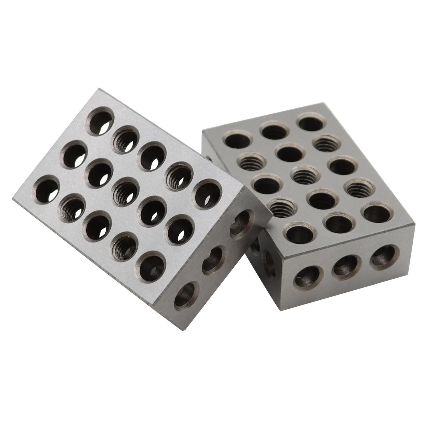 Hardened Steel Nakkaa Blocks Set Matched Pair 23 Holes 0002 Squareness