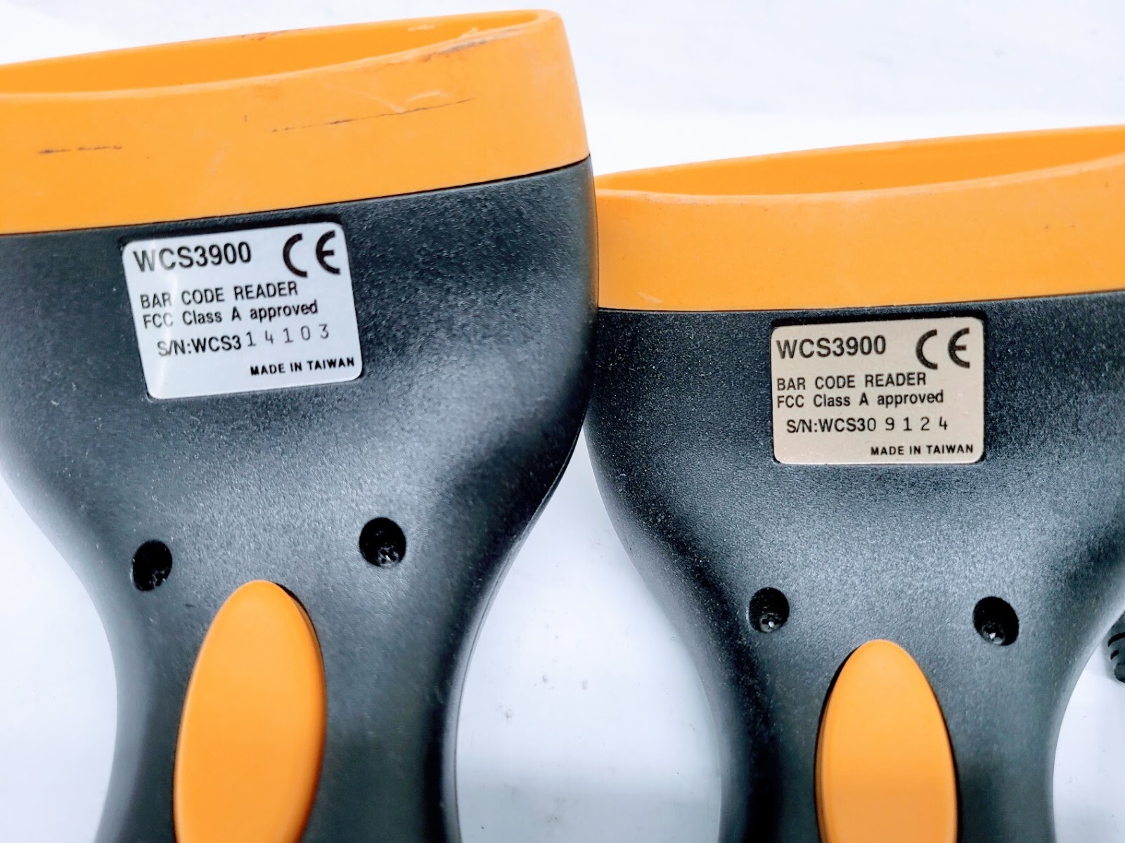 Lot of 2 Wasp WCS3900 Barcode CCD Scanner / Handheld / USB / PS2 Cable V