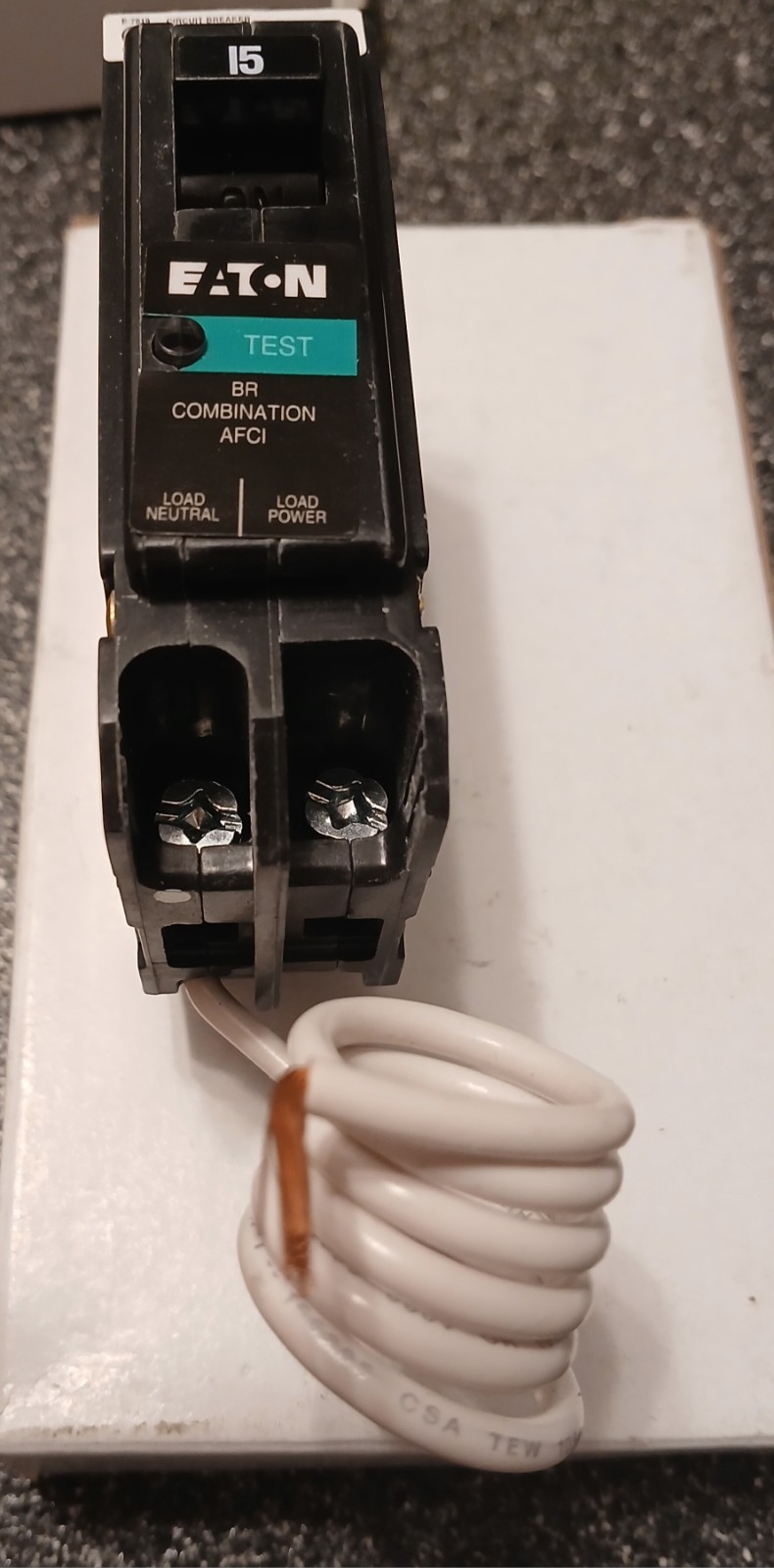 Eaton Combination AFCI Circuit Breaker BRN115AF. 15A . NEW. Free shipping