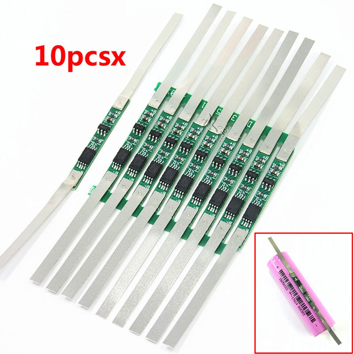 10Pcs 3A Protection Board With Solder Belt For 18650 Li-ion lithium Battery A