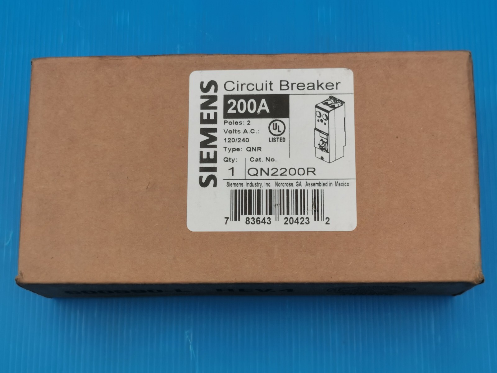 Siemens QN2200R 200-Amp 2 Pole 240-Volt Circuit Breaker