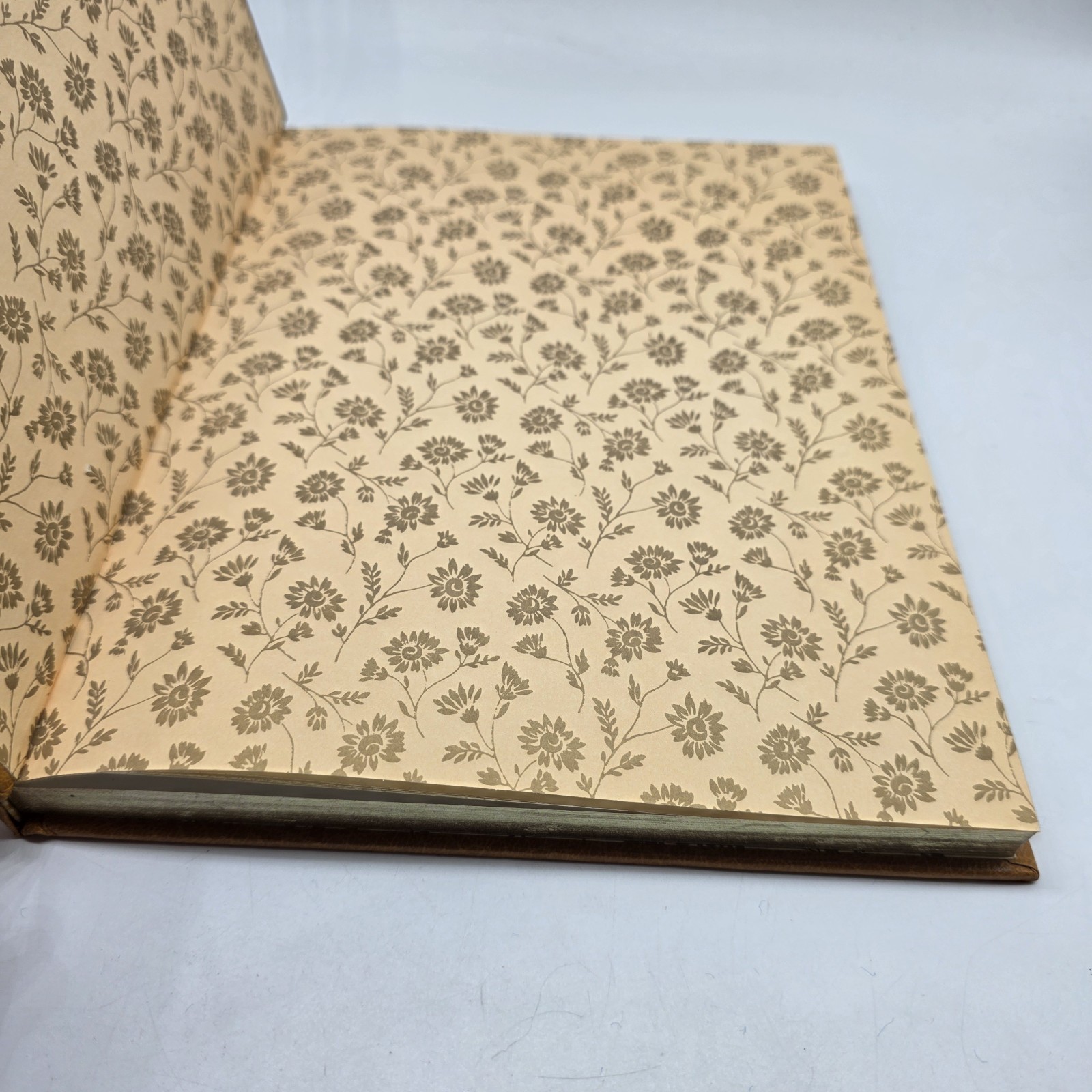 Vtg Anything Book™️ Hardcover Blank Journal Unlined Unruled Sketch Art Deco Gold