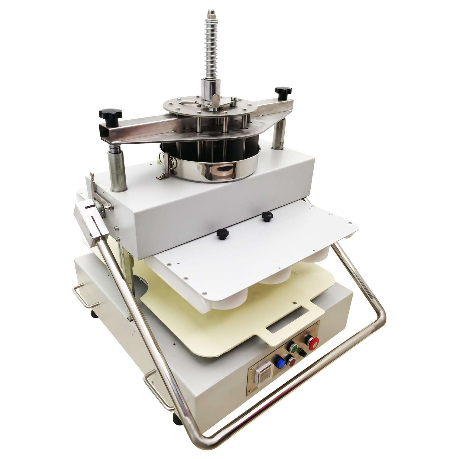 110V Semi-Auto Dough Divider Rounder 14Blocks 100-180g Bakery Dough Dividing