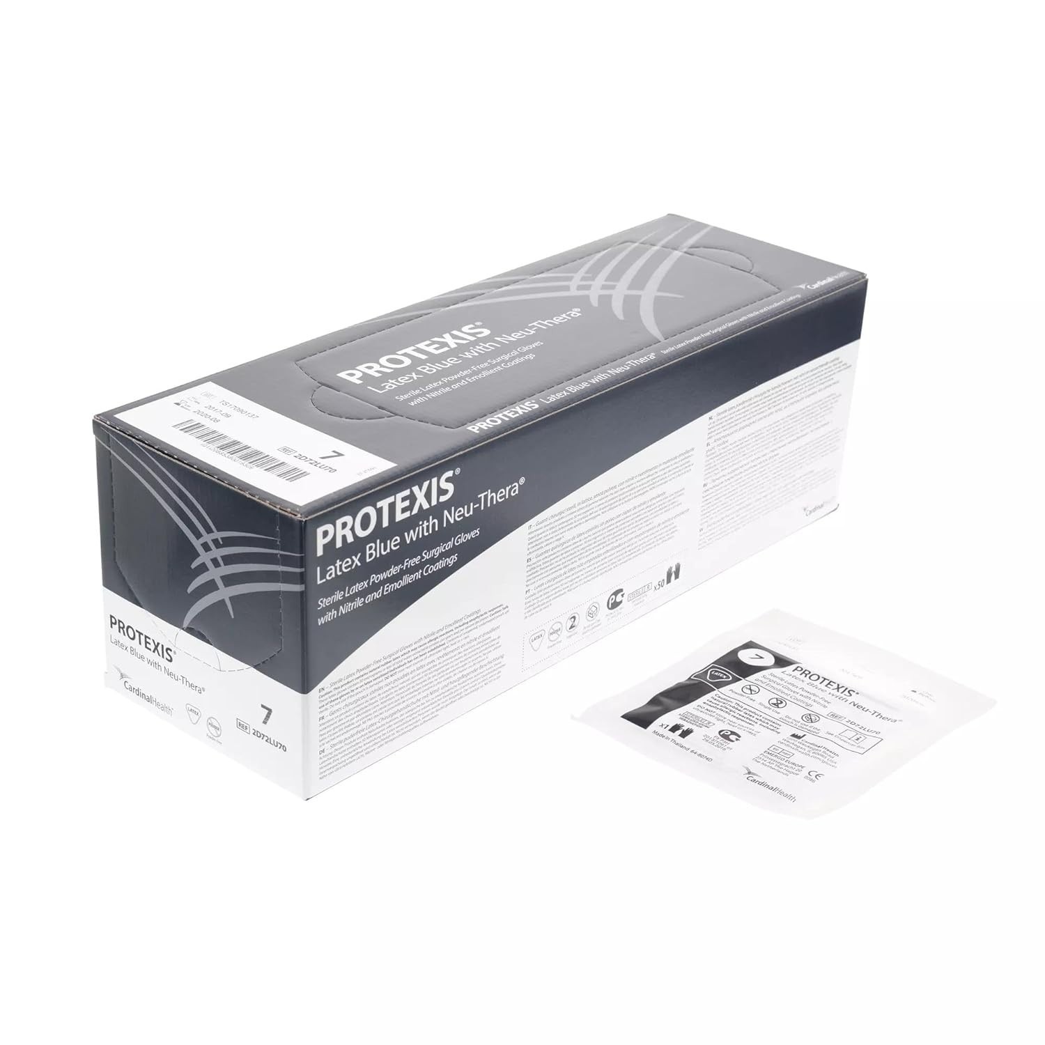 Protexis Latex Sterile Blue with Neu-Thera Surgical Glove Powder-Free 50 Pairs