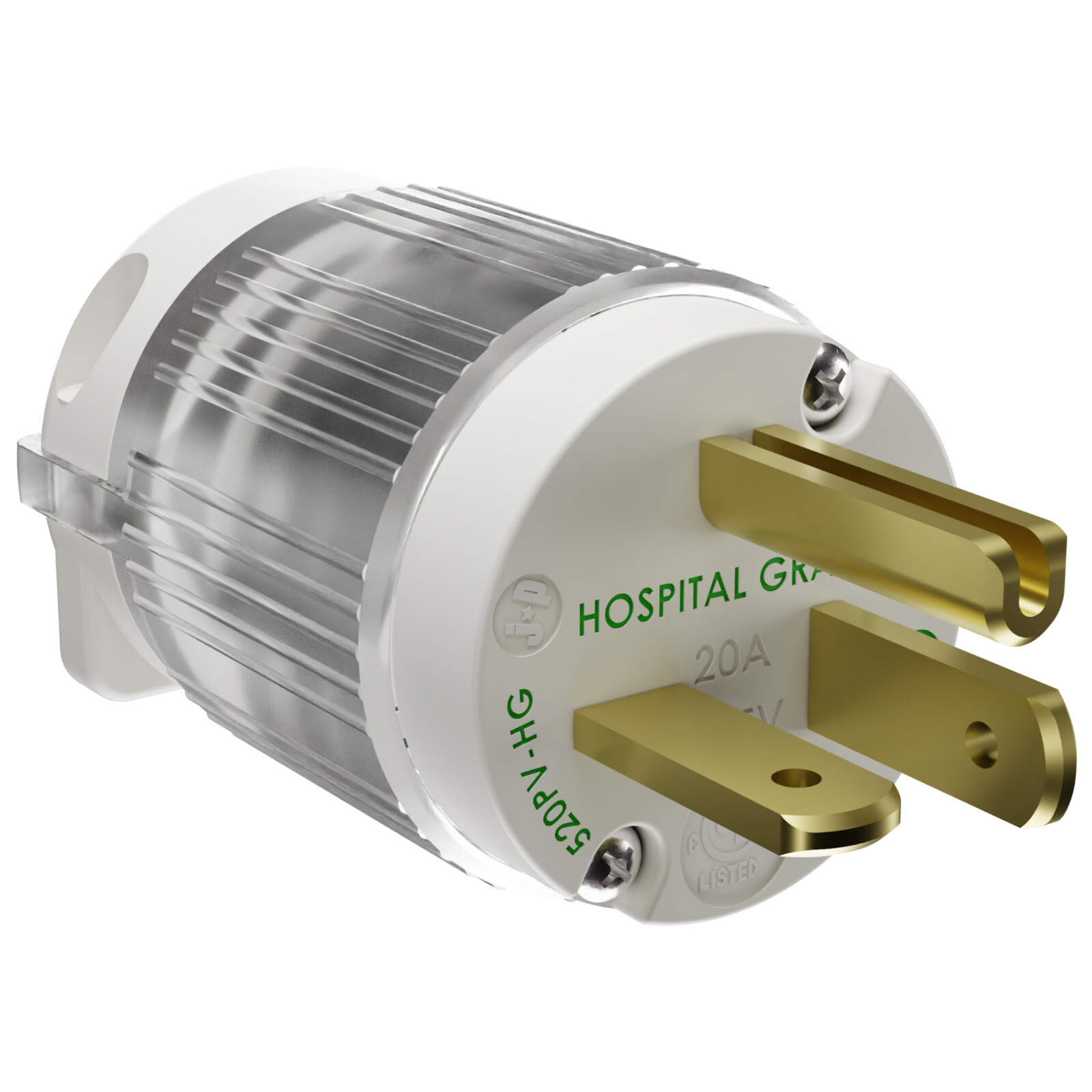 20A 110V Hospital Grade Male Plug 120 Volt Equipment Power Cord End Repair 5-20P