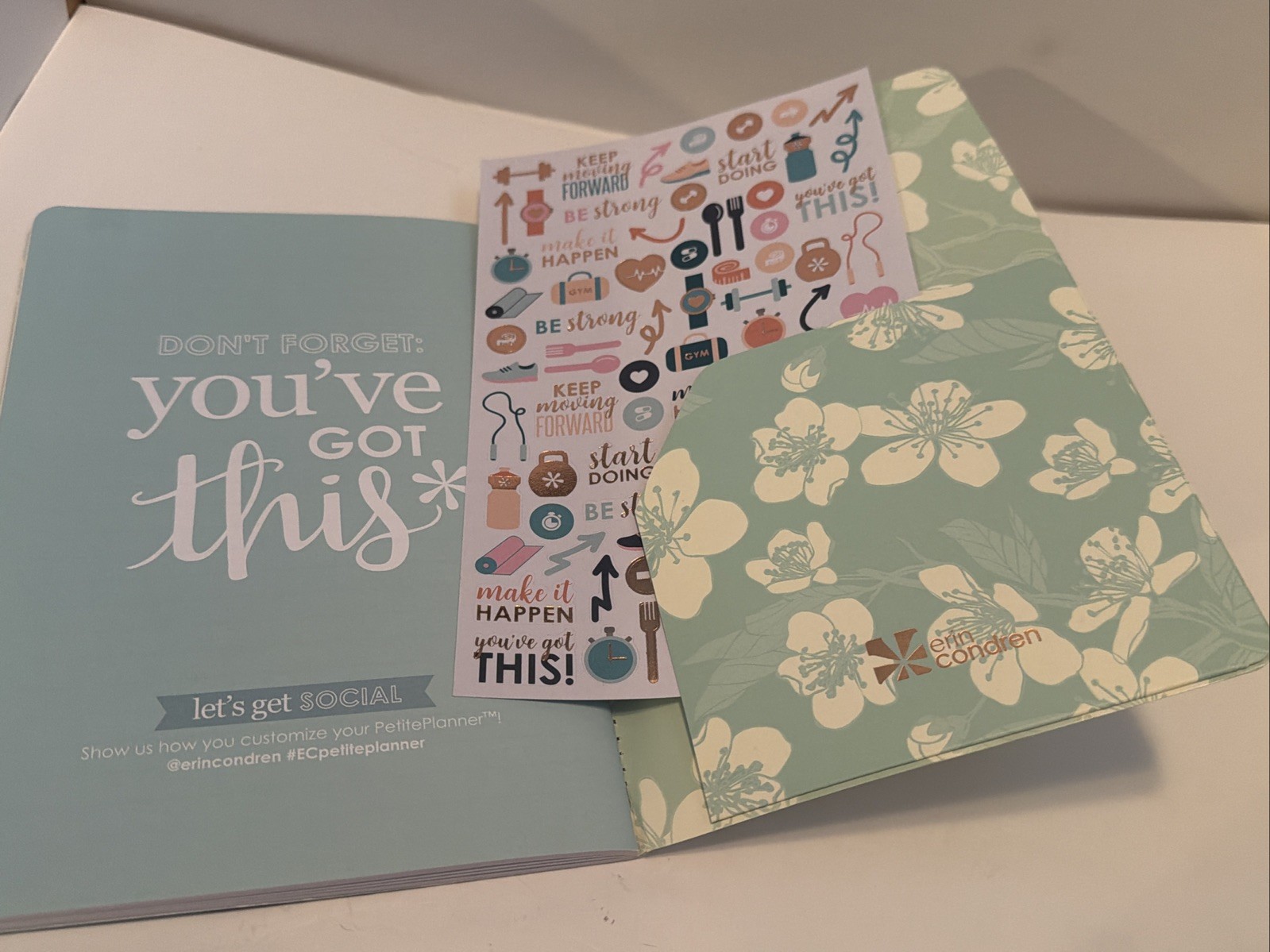 Erin Condren Lot 3 Daily Wellness Log Goals Planners A5 With Stickers *Read*