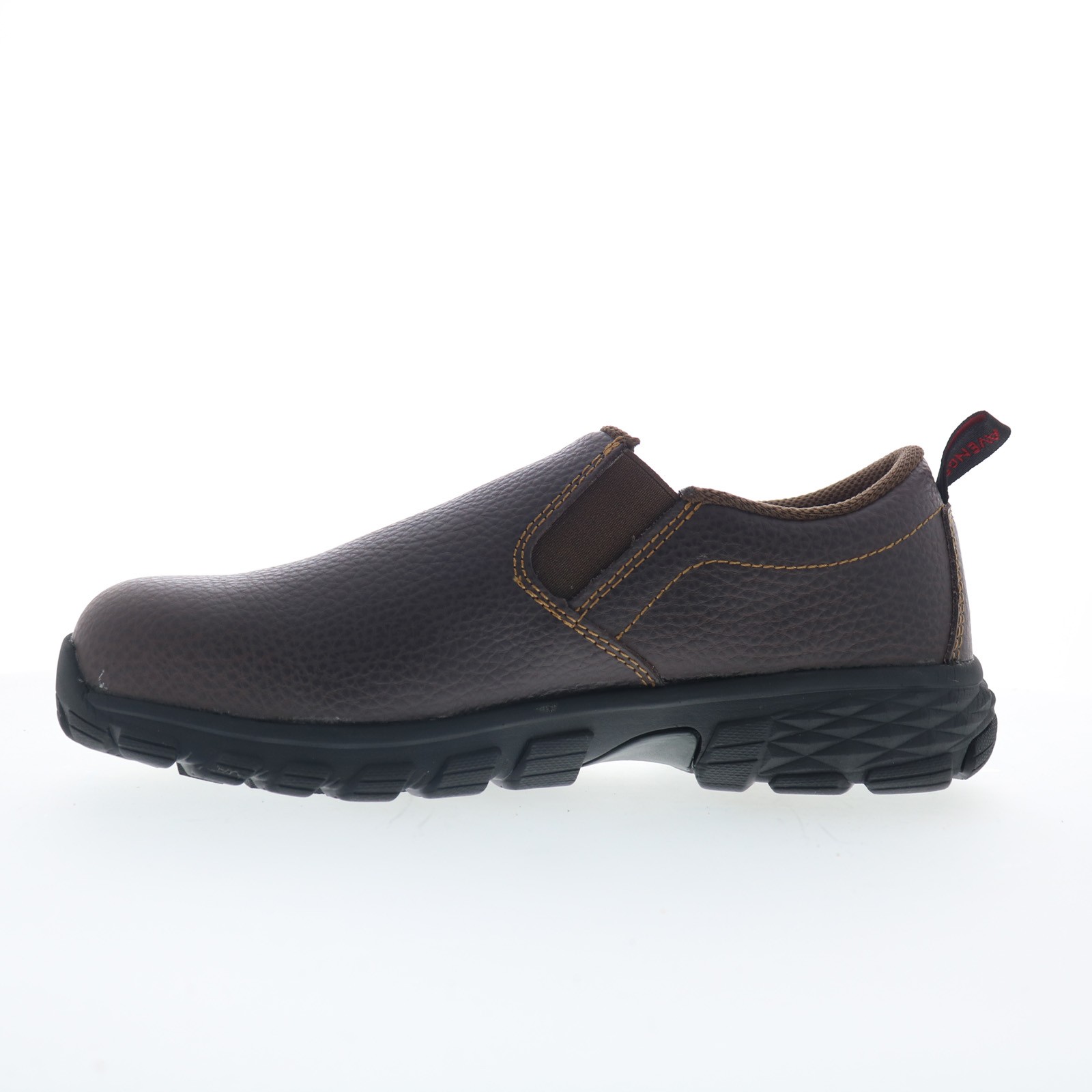 Avenger Flight Slip-On Alloy Toe A7000 Mens Brown Wide Work & Safety Shoes