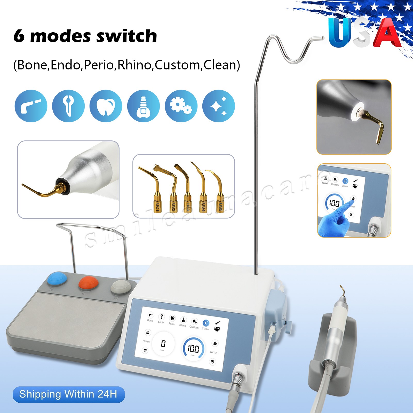 Dental Piezo Surgery Bone Cutter Ultrasonic Bone Piezosurgery Surgical Motor